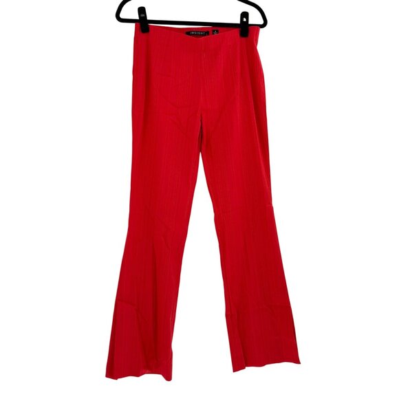 Insight Pants - Insight Womens Red Pants Size 8 Rayon/Nylon Side Slit